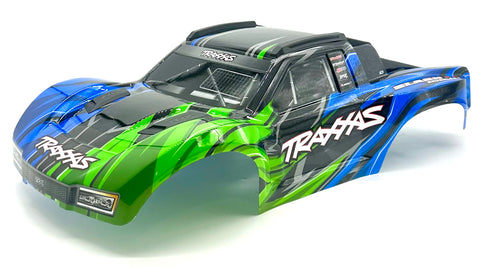 SLASH 4x4 VX3 - BODY Shell (Green Blue cover clipless traxxas 68454-4