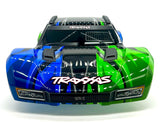 SLASH 4x4 VX3 - BODY Shell (Green Blue cover clipless traxxas 68454-4