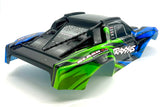 SLASH 4x4 VX3 - BODY Shell (Green Blue cover clipless traxxas 68454-4
