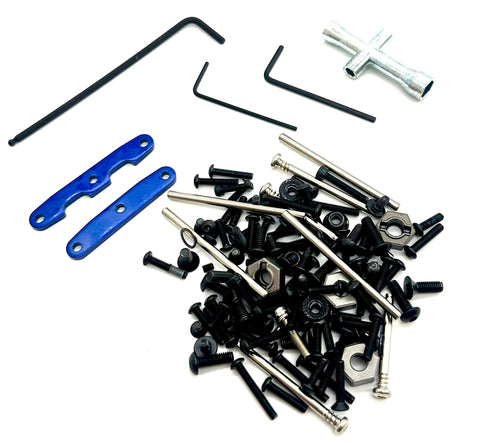 Stampede 4x4 VX3 - SCREWS & TOOLS Set wheel nuts suspension pins 67454-4