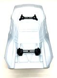 fits Slash 2wd VX3 - BODY Shell (BLACK silver gray clipless 4x4 5924-Blk 58434-4