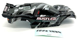 Rustler 2WD VX3 - BODY Shell (Black clipless traxxas brushless cover 37454-4)