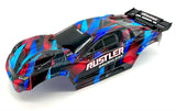 Rustler 2WD VX3 - BODY Shell (Red clipless traxxas brushless cover 37454-4)