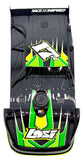 Losi 22s DIRT OVAL - Body (body set & cage, Black/Green, interior, driver LOS-2167