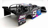 Losi 22s DIRT OVAL - Body (body set & cage, Black/Blue interior driver LOS-2167