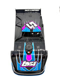 Losi 22s DIRT OVAL - Body (body set & cage, Black/Blue interior driver LOS-2167
