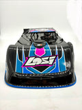 Losi 22s DIRT OVAL - Body (body set & cage, Black/Blue interior driver LOS-2167
