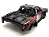 Arrma Mojave 6s EXB - BODY SHELL, Black/Red polycarbonate cover clipless ARA7704V3