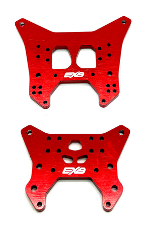 Arrma Mojave 6s EXB - Towers Front/Rear Shock Tower RED aluminum ARA7704V3