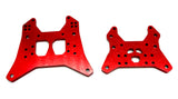 Arrma Mojave 6s EXB - Towers Front/Rear Shock Tower RED aluminum ARA7704V3
