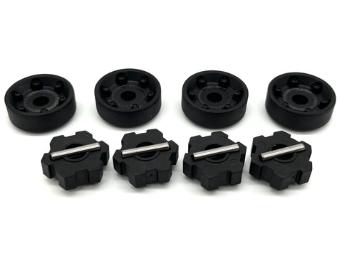 Maxx Slash 17mm HEX wheel HUBS, (black washer) pins Traxxas 102076-4