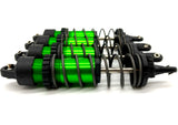 Maxx Slash SHOCKS (GREEN-Anodized Gt-maxx 8961t dampers, springs Traxxas 102076-4