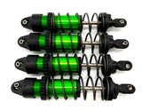 Maxx Slash SHOCKS (GREEN-Anodized Gt-maxx 8961t dampers, springs Traxxas 102076-4