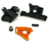 Jato 4x4 VXL MOTOR MOUNT & GEAR 7460a 9025 7490A (orange), Traxxas 90386-4
