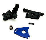 Jato 4x4 VXL MOTOR MOUNT & GEAR 7460a 9025 7490 (blue), Traxxas 90386-4