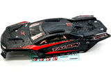 Arrma TALION 6s EXB - Body Shell (BLACK polycarbonate cover, Body Pins ARA7707V6