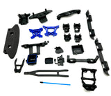 Fiesta 4x4 VXL SHOCK TOWERS BLUE (bumpers, housings, rx box Traxxas 74276-4