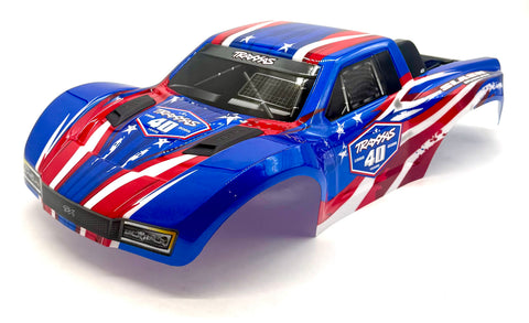 fits Slash 2wd VX3 - BODY Shell (American Red White Blue 4x4 40th 5924-USA 58434-4