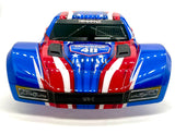 fits Slash 2wd VX3 - BODY Shell (American Red White Blue 4x4 40th 5924-USA 58434-4