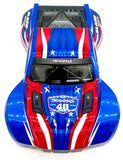 fits Slash 2wd VX3 - BODY Shell (American Red White Blue 4x4 40th 5924-USA 58434-4