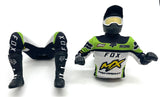 Losi Promoto - Rider Figure, (Green) Pro Circuit & Jersey Set LOS06000