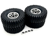 Axial SCX-10 III CJ-7 TIRES, 1.9 Mickey Thompson chrome wheels mounted AXI03008