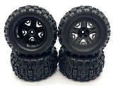 Stampede 4x4 BL-2S TIRES & WHEELS (4) Tyres, Sledgehammer, gray Traxxas 67154-4
