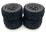 Stampede 4x4 BL-2S TIRES & WHEELS (4) Tyres, Sledgehammer, gray Traxxas 67154-4