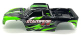Stampede 4x4 BL-2S BODY Shell (GREEN) w/rollbar and mounts Traxxas 67154-4