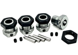 Losi 5IVE-TE 3.0 - HEXES (25mm) wheel hubs nuts pins black gunmetal LOS05022