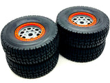 Losi 5IVE-TE 3.0 - Wheels & Tires (4) ORANGE gray proline mirage assembled LOS05022