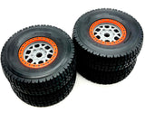 Losi 5IVE-TE 3.0 - Wheels & Tires (4) ORANGE gray proline mirage assembled LOS05022
