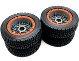 Losi 5IVE-TE 3.0 - Wheels & Tires (4) ORANGE gray proline mirage assembled LOS05022
