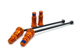 SAND CAR DRIVE Shafts, Rear  (w/ORANGE anodized alum Stub Axles X-Maxx Traxxas 109076-4