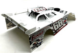 Losi 22s DIRT OVAL - Body (body set & cage, White/Summit, interior, driver LOS-2167