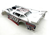 Losi 22s DIRT OVAL - Body (body set & cage, White/Summit, interior, driver LOS-2167