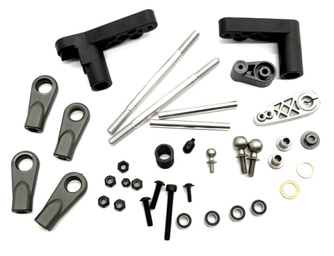 BAJA 5B SBK GAS -  Partial STEERING, bearings, arm, rods HPI Flux 160323
