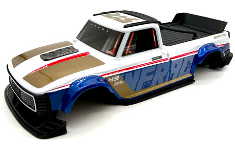 Arrma Infraction GROM 3S - Body Shell (BLUE/White/Gold/Black cover 1/12 ARA2315