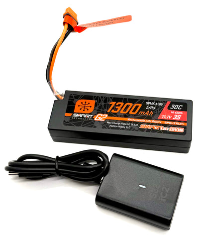 Arrma Infraction GROM 3S - Battery & Charger 1300Mah 3s 11.1v lipo ARA2315