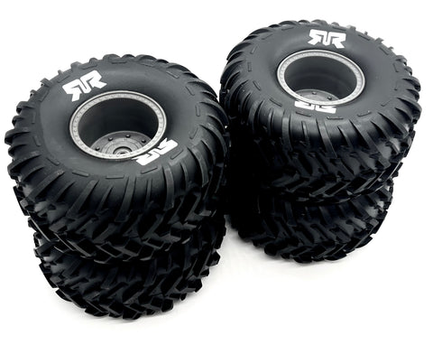 Arrma GORGON 223S - Tires & Wheels (gun metal) DBOOTS Cut Chevron MT ARA3530