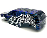 Arrma GORGON 223S - Body Shell assembled painted (BLUE/BLACK) cover ARA3530