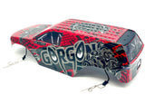 Arrma GORGON 223S - Body Shell assembled painted (RED/BLACK) cover ARA3530