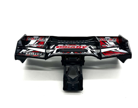 Team Corally SPARK XB6 - WING (rear spoiler black/red w/mount C-00285