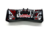 Team Corally SPARK XB6 - WING (rear spoiler black/red w/mount C-00285