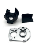 Losi TENACITY PRO - Silver aluminum Motor Mount center diff cover Buggy LOS03027