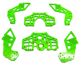 Losi LMT Grave Digger 2.0 CHASSIS SIDE PLATES green aluminum LOS04028