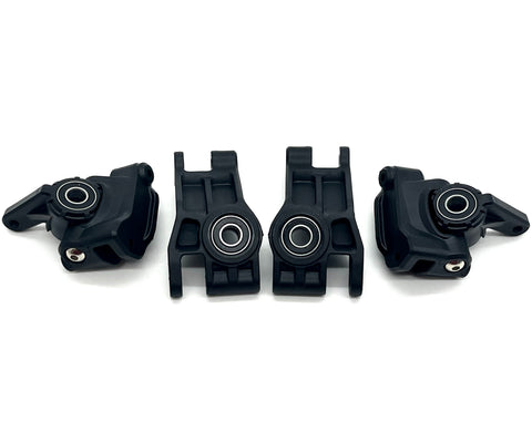Rustler 2WD VX3 - HUBS UPRIGHTS, & BEARINGS HD Black carriers traxxas 37454-4