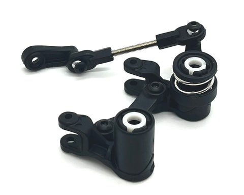 Rustler 2WD VX3 - STEERING, bellcranks w/ bushings, servo saver 37454-4