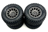 MINI-XRT Wheels & Tires (Factory Glued Assembled set 4 Gravix Traxxas 108076-1
