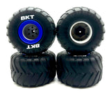 Losi LMT Son Uva Digger 2.0 TIRES (Set of 4 Tyres Blue Rims Wheels LOS04028